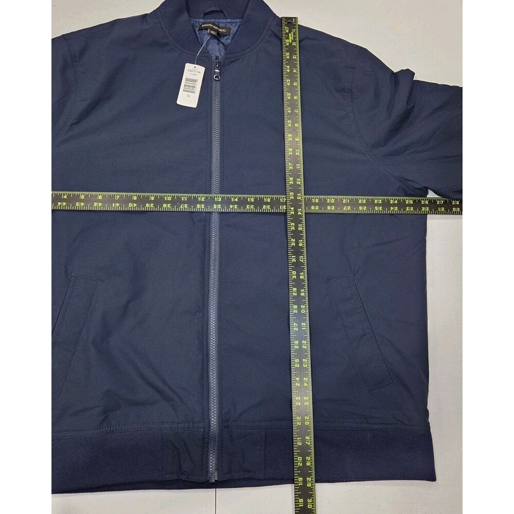 Banana Republic Men’s Bomber Jacket, Blue,‎ XL - Picture 5 of 6